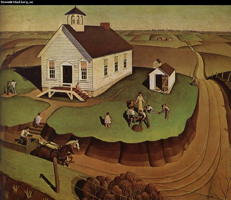 Grant Wood The day of Planting